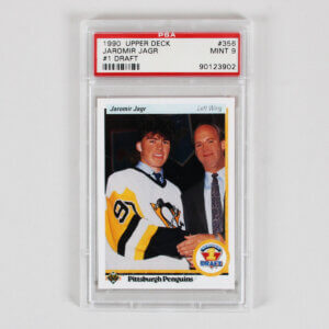 1990 Upper Deck Jaromir Jagr Graded RC Card #356 #1 Draft - PSA 9 Rookie