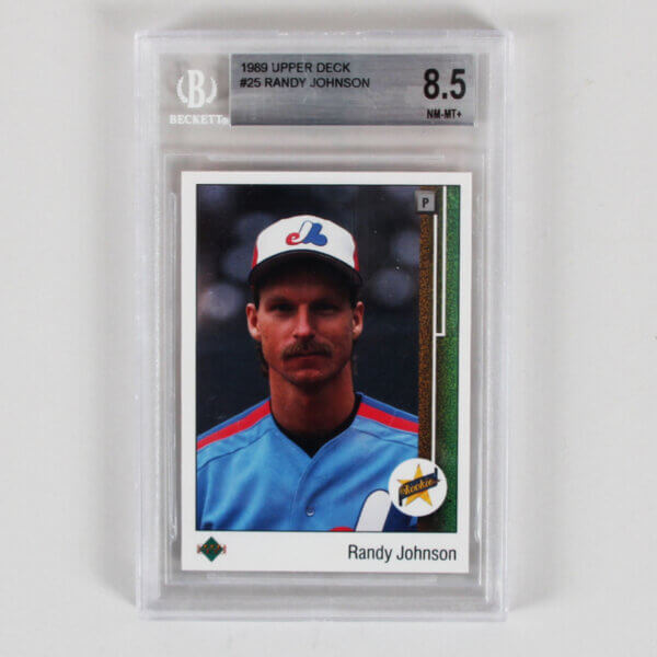 1989 Upper Deck Randy Johnson Graded RC Card #25 - BGS 8.5