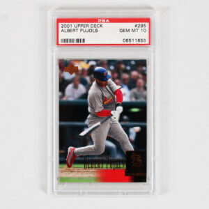 2001 Upper Deck Albert Pujols Graded RC Card #295 - PSA 10