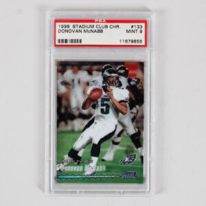 1999 Stadium Club Chrome Donovan McNabb Graded RC Card #133 - PSA 9 Rookie
