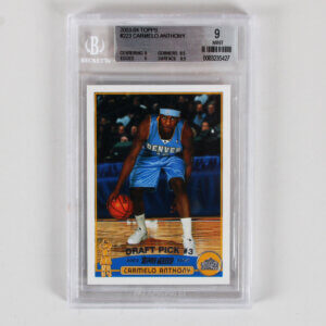 2003-04 Topps Carmelo Anthony Graded RC Card #223 - BGS 9 Rookie