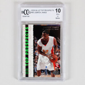 2003-04 UD Top Prospects LeBron James Graded RC Card #60 - BCCG 10 Rookie