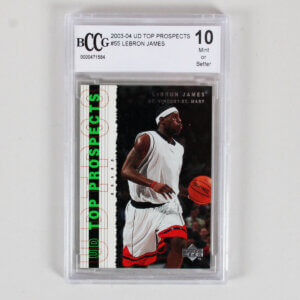 2003-04 UD Top Prospects LeBron James Graded RC Card #55 - BCCG 10 Rookie