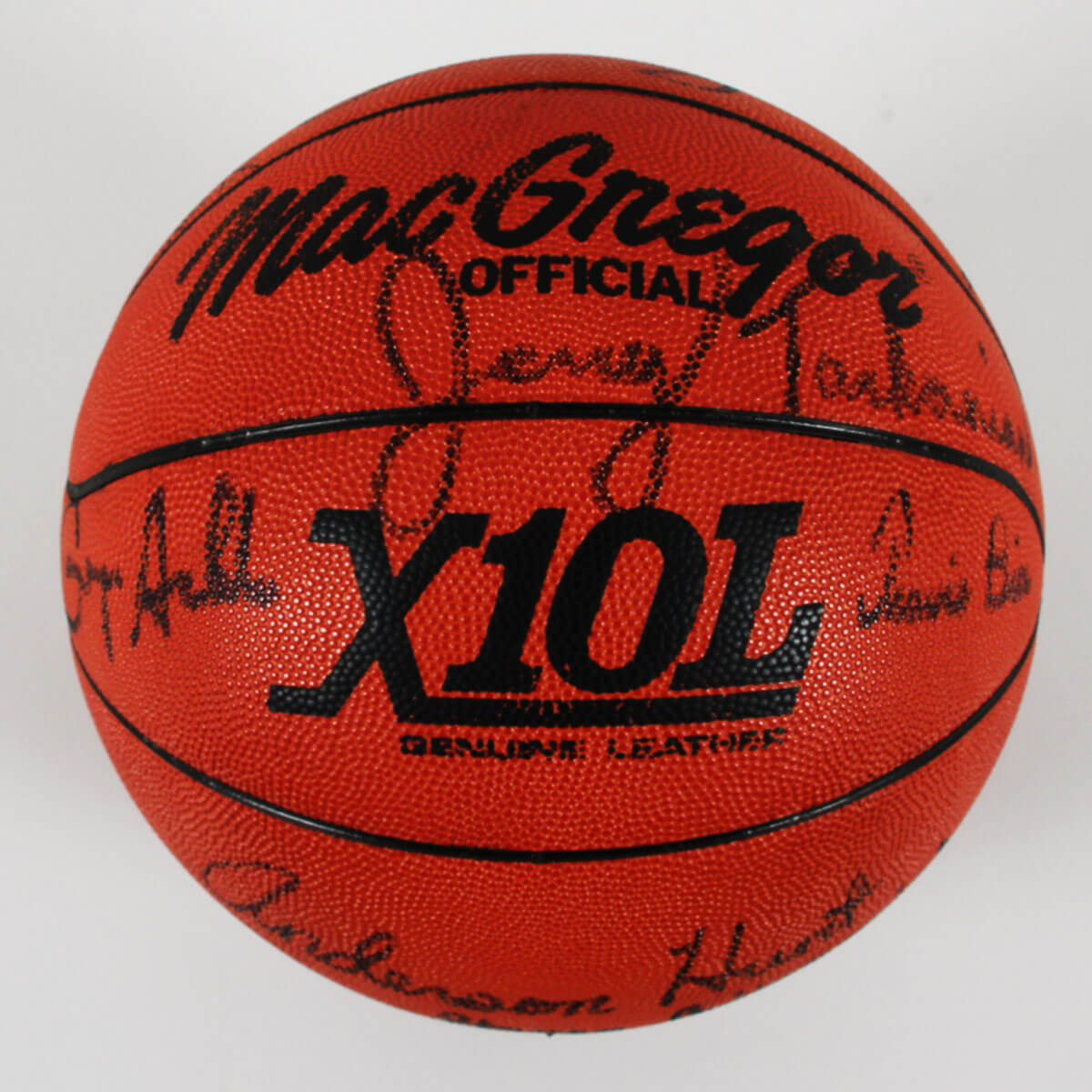 1989-90 UNLV Team Signed Basketball Jerry Tarkanian, Larry Johnson, etc. - COA JSA