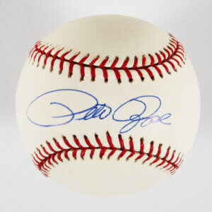 Pete Rose Signed Baseball Reds - COA JSA