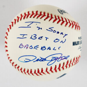 Pete Rose Signed Baseball Reds - COA JSA