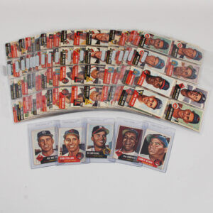1953 Topps Baseball Partial Set 102/274 w/ duplication (160 cards total) w/Stars Low grade