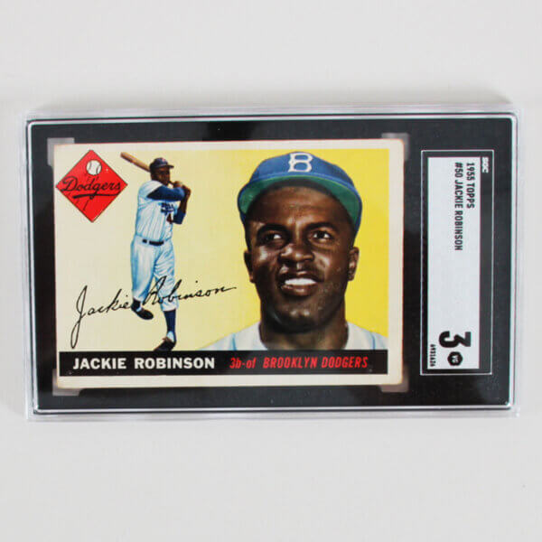 1955 Topps Baseball Card #50 Jackie Robinson SGC 3
