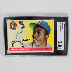1955 Topps Baseball card #47 Hank Aaron SGC 1.5