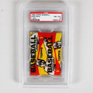 1959 Topps Baseball Unopened 1-Cent Wax Pack, PSA 8, Nr/MT-MT
