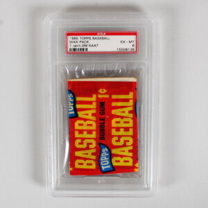 1965 Topps Baseball Unopened 1-Cent Wax Pack, PSA 6 Ex/MT
