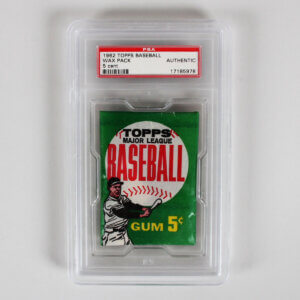 1963 Topps Baseball Unopened 1-cent Wax Pack, PSA 5