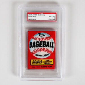 1974 Topps Baseball Unopened Wax Pack PSA 8 NR/MT-MINT
