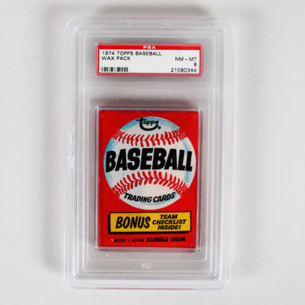 1974 Topps Baseball Unopened Wax Pack PSA 8 NR/MT-MINT