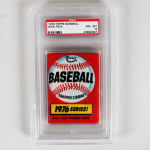 1976 Topps Baseball Unopened Wax Pack PSA 8 Nr/Mt-Mt