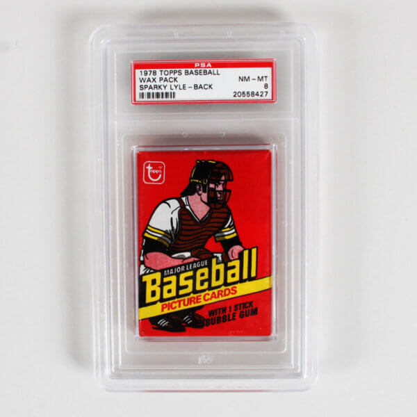 1978 Topps Baseball Unopened Wax Pack PSA 8 Nr/Mt-Mt