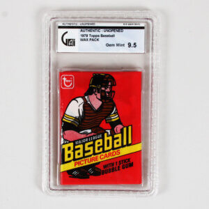 1978 Topps Baseball Unopened Wax Pack GAI 9.5 Gem Mint