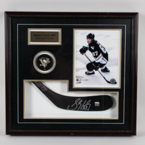 Sidney Crosby Signed Hockey Stick Display - COA JSA