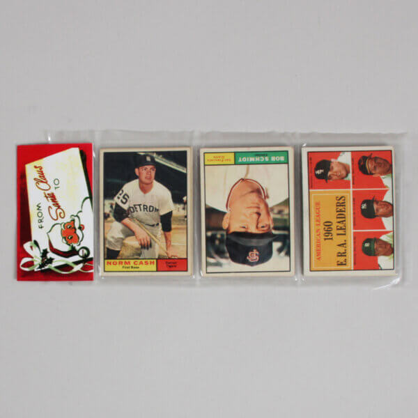 1961 Topps Christmas 12 Card Unopened RACK PACK