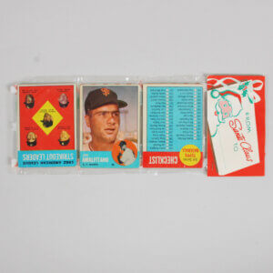 1963 Topps Christmas 12 Card Unopened RACK PACK