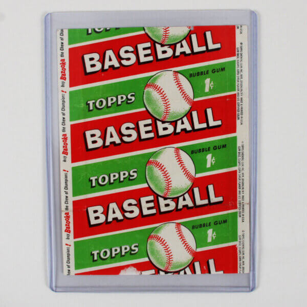 1955 Topps Baseball Wax Pack Wrapper 1 Cent Koufax Rookie Year