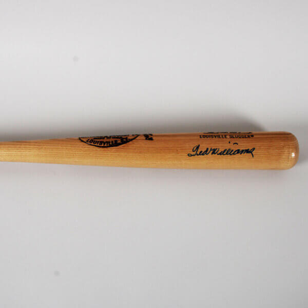 Ted Williams Signed Bat Boston Red Sox - COA JSA