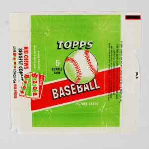 1955 Topps Baseball Wax Pack Wrapper 5 Cent Koufax Rookie Year