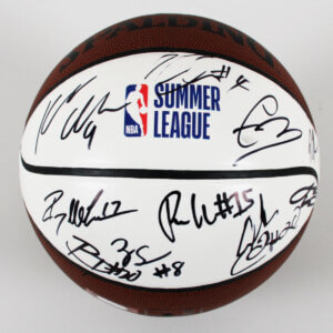 NBA Summer League Signed Basketball 15 Sigs. Kelly Olynyk, Ryan Anderson, etc. - COA JSA