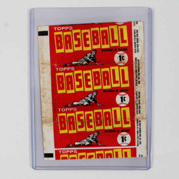1957 Topps Baseball Wax Pack Wrapper 1 Cent Ex