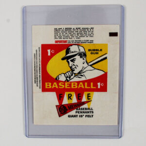 1959 Topps Baseball Wax Pack Wrapper 1 Cent Nr/Mt