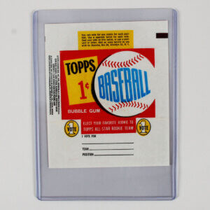 1960 Topps Baseball Card 1-cent Wax Pack Wrapper RARE  Near Mint
