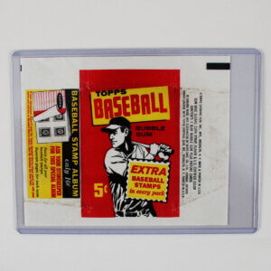 1961 Topps Baseball Card 5-cent Wax Pack Wrapper Ex/Mt