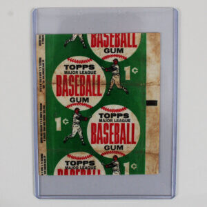 1962 Topps Baseball Card 1-cent Wax Pack Wrapper G-VG