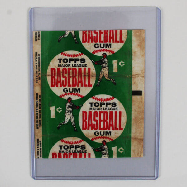 1962 Topps Baseball Card 1-cent Wax Pack Wrapper G-VG