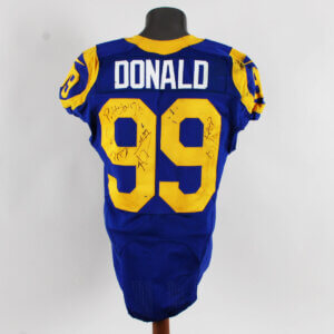Aaron Donald Game Worn Jersey Signed Rams - COA JSA & 100% Authentic Team