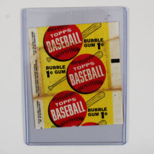 1963 Topps Baseball Card 1-cent Wax Pack Wrapper VG/EX