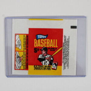 1965 Topps Baseball Card 5-cent Wax Pack Wrapper Nr/Mt-Mint