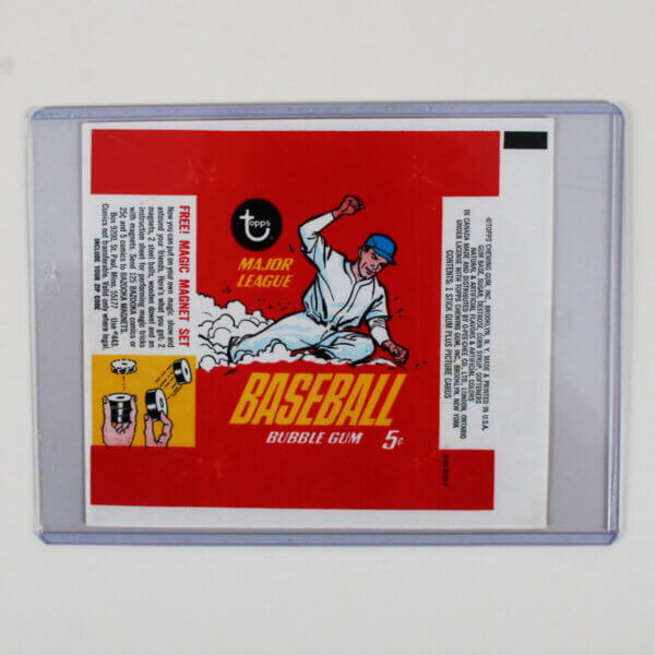 1967 Topps Baseball Card 5-cent Wax Pack Wrapper Nr/Mt