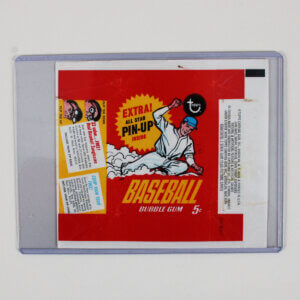 1967 Topps Baseball Card 5-cent Wax Pack Wrapper Ex/Mt