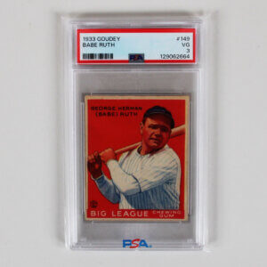 1933 Goudey Babe Ruth Graded Card #149 - PSA 3