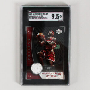 2005-06 Upper Deck Trilogy LeBron James Graded Card #CE-LJ The Cutting Edge Material - SGC 9.5