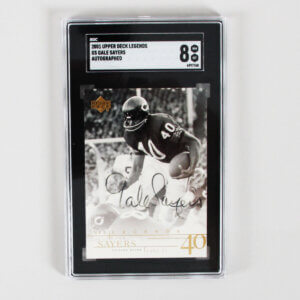 2001 Upper Deck Legends Gale Sayers Graded Card #GS Autographed - SGC 8