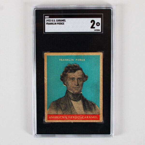 1932 U.S. Caramel Presidents Franklin Pierce Blue Variety President SGC 2