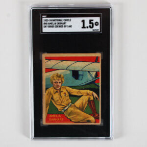 1933 National Chicle Sky Birds #48 Amelia Earhart R136 Series of 144 SGC 1.5