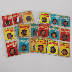1971 Topps Scratch Offs Baseball Complete Set of 24 - Hank Aaron Al Kaline