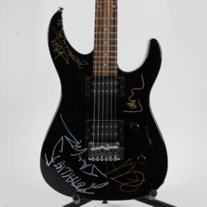 Metallica Band Signed Guitar 4 Sigs. James Hetfield, Lars Ulrich, Kirk Hammett Jackson Dinky - COA JSA