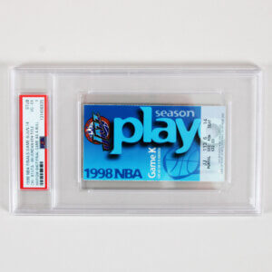 1998 NBA Finals Game 6 Ticket Stub Michael Jordan's Last Point Scored PSA 4 RARE!!