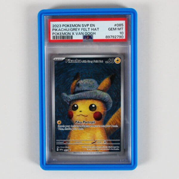 2023 Pokemon SVP EN Pikachu/Grey Felt Hat Graded Card #85 Pokemon X Van Gogh - PSA 10