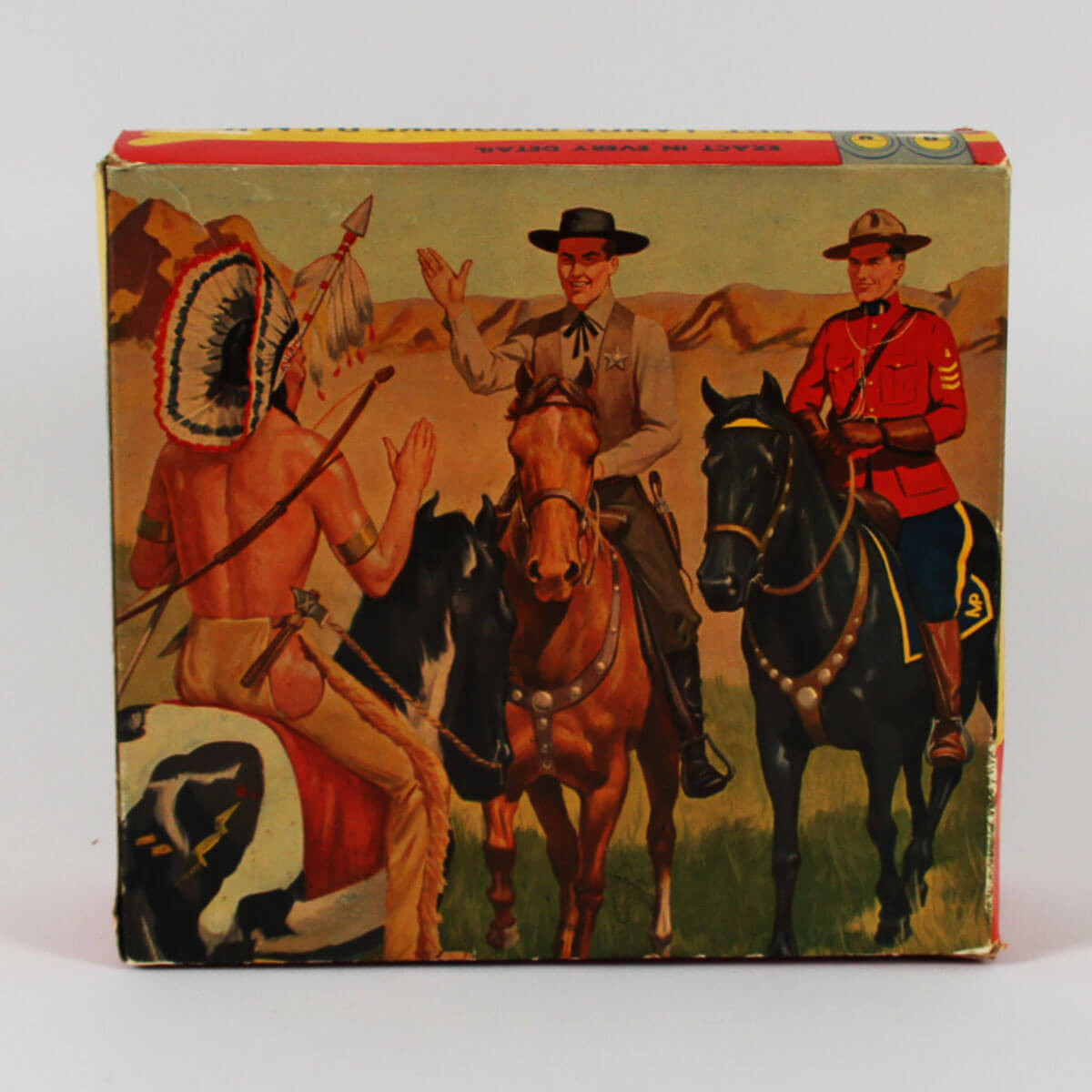 1950's Hartland Sgt. Lance O'Rourke R.C.M.P. Canadian Mountie Figure Horse w/Box  Straight Arrow Diecast