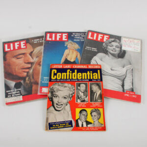 Marilyn Monroe Cover LIFE Magazine Lot (3) 1952, 1959,1960 + Celebrity Magazine
